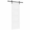 vidaXL Klizna vrata Bijela 83 x 232 cm Masivna borovina