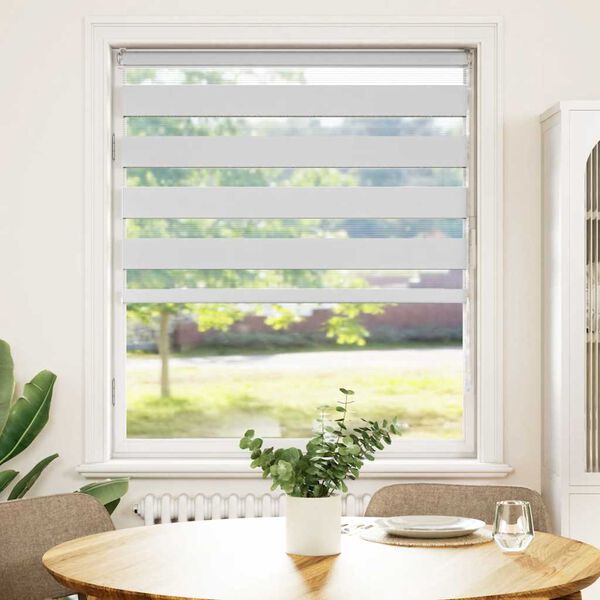 vidaXL Zavjesa zebra 105x100 cm &scaron;irina tkanine 100,9 cm poliester