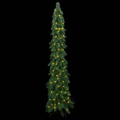 vidaXL Umjetno osvijetljeno božićno drvce sa 100 LED žarulja 180 cm