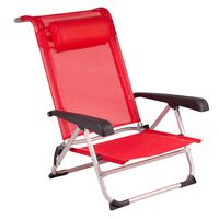 Bo-Camp stolica za plažu od aluminija crvena 1204793