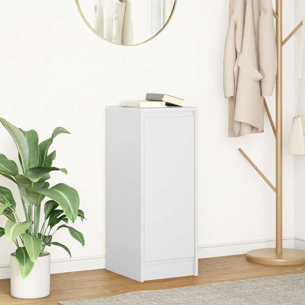 vidaXL Komoda bijela 29,5x34x76 cm od konstruiranog drva