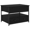 vidaXL Kava Stol Crni hrast 70 x 50 x 54.5 cm Konstruirano drvo