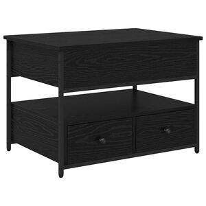 vidaXL Kava Stol Crni hrast 70 x 50 x 54.5 cm Konstruirano drvo