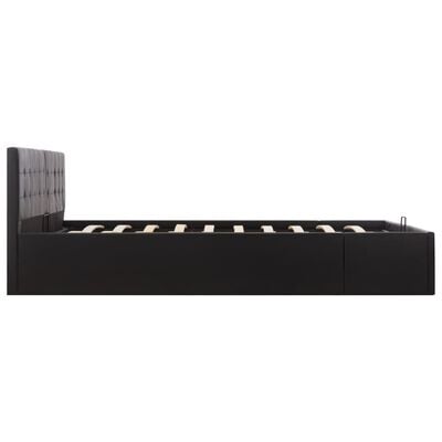 vidaXL Hidraulični okvir za krevet od umjetne kože crni 180 x 200 cm