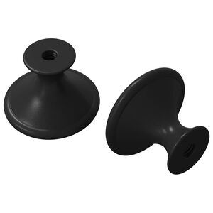 vidaXL Dr&scaron;ka 2 kom. Crna &Oslash;30 mm Aluminij