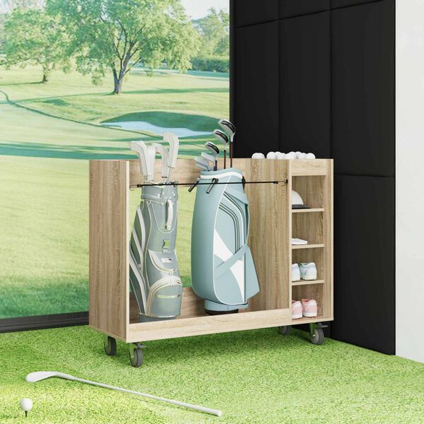 vidaXL Golf ormar s kotačem Jednobojno Sonoma hrast 120 x 45 x 98 cm