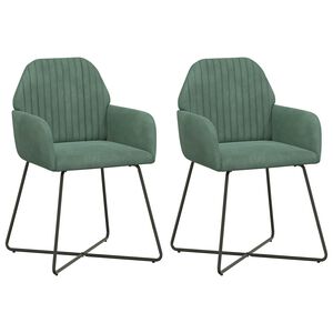 vidaXL Trpezarijske stolice 2 pcs Bar&scaron;un Morska zelena 55 x 50 x 84 cm
