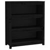 vidaXL Ormarić za knjige Crna 80x35x97 cm od masivne borovine