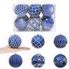 vidaXL Set božićnih kuglica XL 12 kom. Plava i bijela 10 cm Polistiren