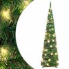 vidaXL Umjetno božićno drvce 50 LED žarulja zeleno 120 cm