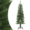 vidaXL Umjetno usko božićno drvce sa stalkom 120 cm PE