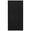vidaXL Uredski ormarić crni 90 x 40 x 180 cm čelični