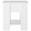 vidaXL Stolić za kavu sjajni bijeli 101x49x52 cm konstruirano drvo
