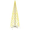vidaXL Stožasto božićno drvce toplo bijelo 1400 LED žarulja 160x500 cm