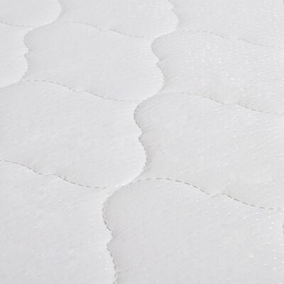 vidaXL Krevet od umjetne kože s memorijskim madracem bijeli 140x200 cm