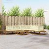 vidaXL Set vanjskih sofa 7 Komad Prirodna i krem