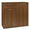 vidaXL Komoda boja smeđeg hrasta 80 x 36 x 75 cm konstruirano drvo