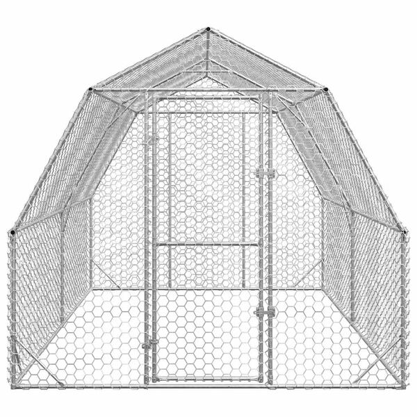 vidaXL Chicken Run 2,5x4x2,25 m pocinčani čelik