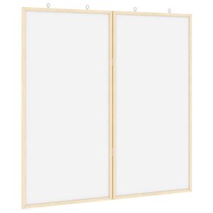 vidaXL Bilten ploča Bijelo 80 x 80 x 1.4 cm Masivna borovina