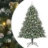 vidaXL Umjetno božićno drvce Zelena 240 cm PVC, Plastika i Čelik
