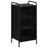 vidaXL Kreveta Crni hrast 97 x 33 x 81 cm Konstruirano drvo
