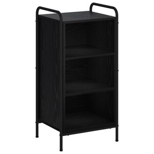 vidaXL Kreveta Crni hrast 97 x 33 x 81 cm Konstruirano drvo