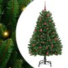 vidaXL Umjetno božićno drvce Zelena 150 cm PVC i metal