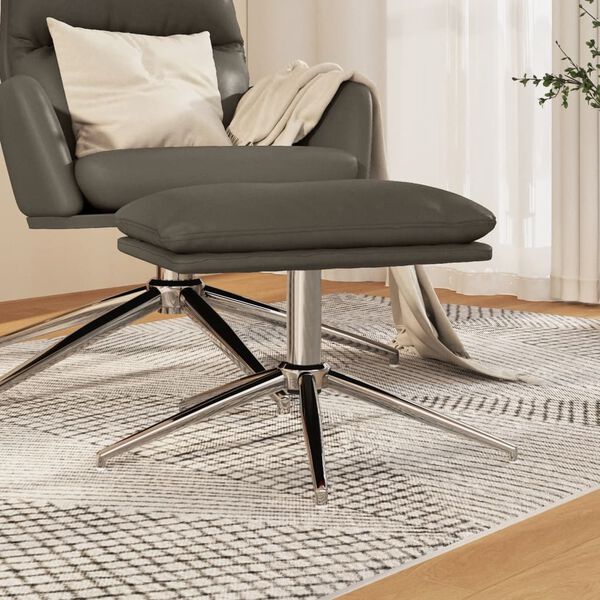 vidaXL Tabure sivi 45x29,5x35 cm od umjetne kože