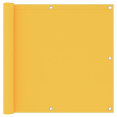 vidaXL Balkonski zastor žuti 90 x 600 cm od tkanine Oxford
