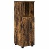 vidaXL Kupaonski ormar s pohranom Dimljeni hrast 30 x 35 x 95 cm