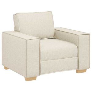 vidaXL Sofa 3 pcs Tamno siva Platnasta tkanina