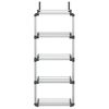 vidaXL Organizator za vrata s 5 polica 52 x 20 x 135 cm aluminijski
