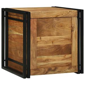 vidaXL Kutija za spremanje Smeđa i crna 50 x 50 x 50 cm