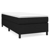 vidaXL Okvir za krevet s oprugom crni 90x190cm od tkanine