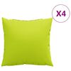 vidaXL Jastuci za sofu 4 kom. jarko zeleni 60x60 cm tkanina