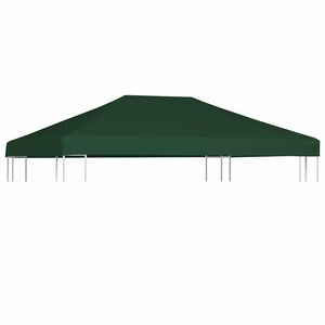 vidaXL Pokrov za sjenicu 310 g/m&sup2; 4 x 3 m zeleni