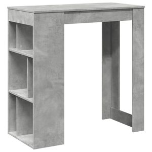vidaXL Barski stol s stalcima boja betona 102 x 50 x 103,5 cm drveni