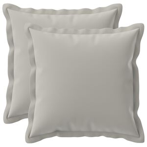 vidaXL Presvlaka za jastuk 2 kom. HOUTEN Siva 30 x 30 cm Poliester