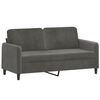 vidaXL 3-dijelni set sofa s jastucima tamnosivi bar&scaron;unasti