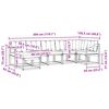 vidaXL Set vanjskih sofa s jastukom 7 pcs Prirodna i bež
