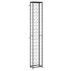 vidaXL Stalak za vino za 57 boca crni 34 x 18 x 200 cm kovano željezo