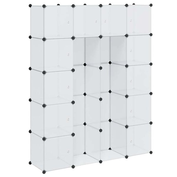 vidaXL Modularni ormarić s 14 pretinaca bijeli 37 x 146 x 180,5 cm