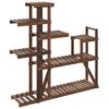 vidaXL Stalak za cvijeće 110 x 25 x 111 cm od masivne jelovine