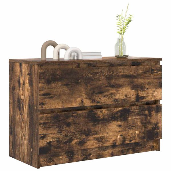 vidaXL TV ormarić dimljeni hrast 80x35x54 cm konstruirano drvo