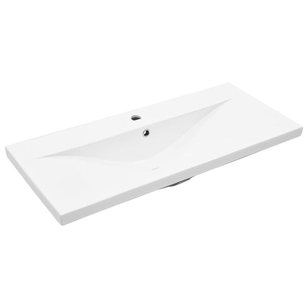 vidaXL Ormarić za umivaonik s ugradbenim umivaonikom Artisan hrast