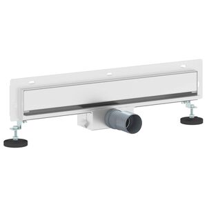 vidaXL Odvod za tu&scaron; montiran na zid Srebrno 50 cm Nehrđajući čelik 304