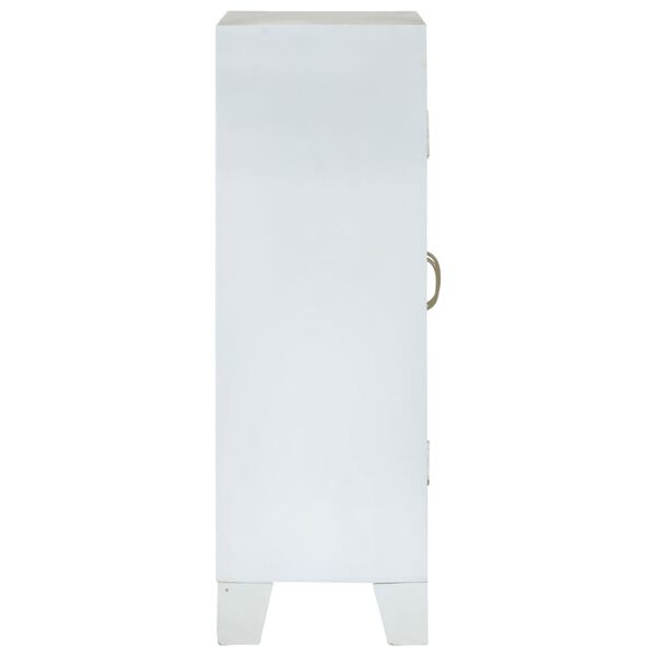 vidaXL Komoda bijela 55 x 30 x 90 cm od masivnog drva bagrema