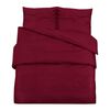 vidaXL Set posteljine za poplun bordo 140 x 200 cm lagana mikrovlakna