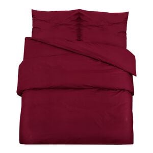 vidaXL Set posteljine za poplun bordo 140 x 200 cm lagana mikrovlakna