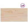 vidaXL Stolne ploče 4 kom 90x45x1,7 cm od masivne borovine pravokutne